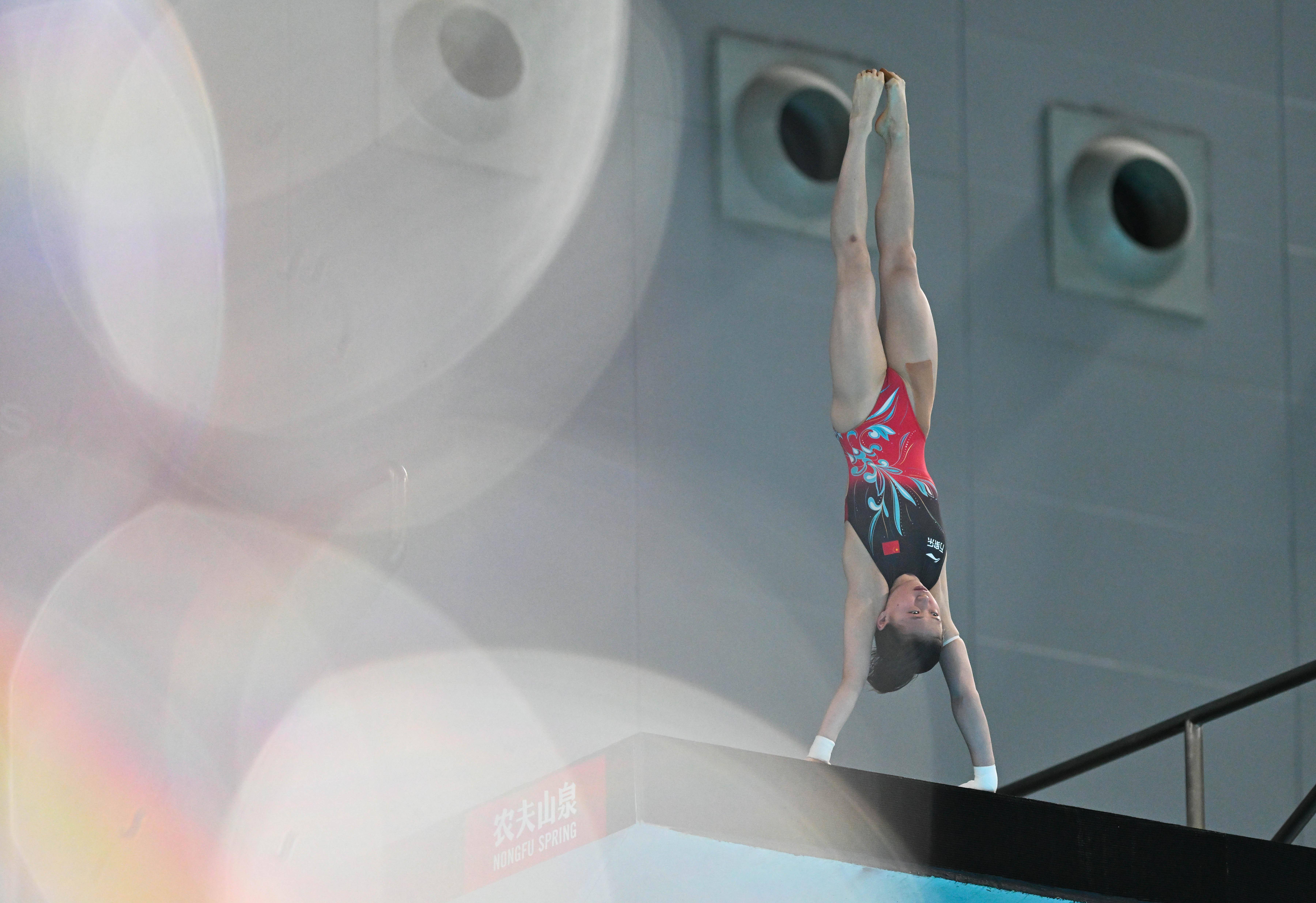 跳水女子单人决赛中国选手夺冠